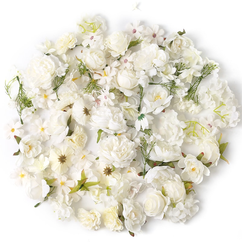 Artificial European Silk Rose Flowers for Home Room, Wedding Decoration, DIY Hair Accessory, Corsage Craft Kit, Fake