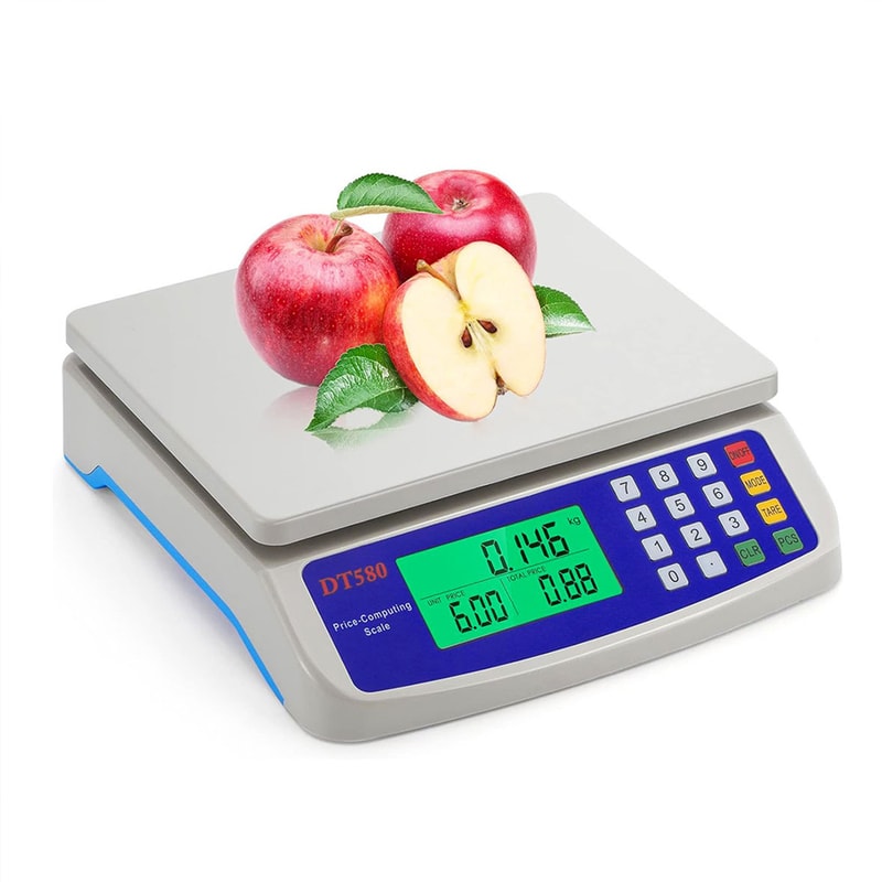LCD Digital Scale, Rechargeable Kitchen Weighing Platform Food Scale, Electronic Scale for Accurate Measurements