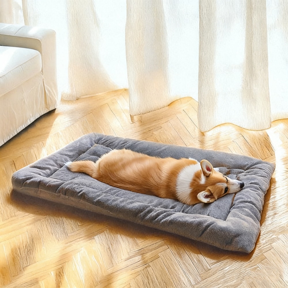 Comfortable Dog Bed Sofa for Small to Large Dogs Soft Polyester Mat for Crate & Rest