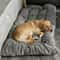 Comfortable Dog Bed Sofa for Small to Large Dogs Soft Polyester Mat for Crate & Rest