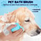 Silicone Soft Rubber Pet Grooming Brush With Shampoo Dispenser And Detangling Function For Dogs And 1