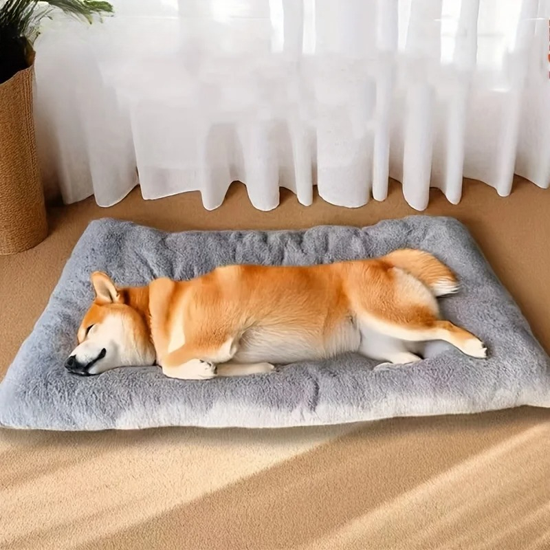 Large Plush Dog Bed Sofa Thickened Super Soft Polyester Mat For Small Medium And Large Dogs 2