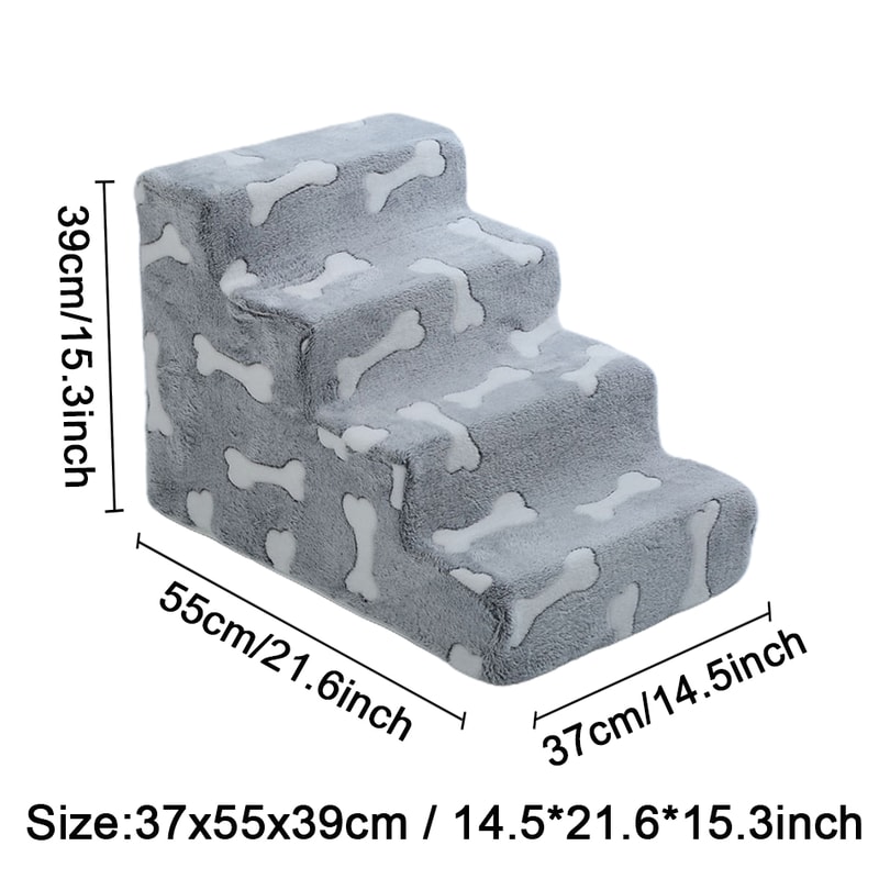 Bone Shaped Dog Stairs For Elderly Pets Ramp For Joint Protection 4