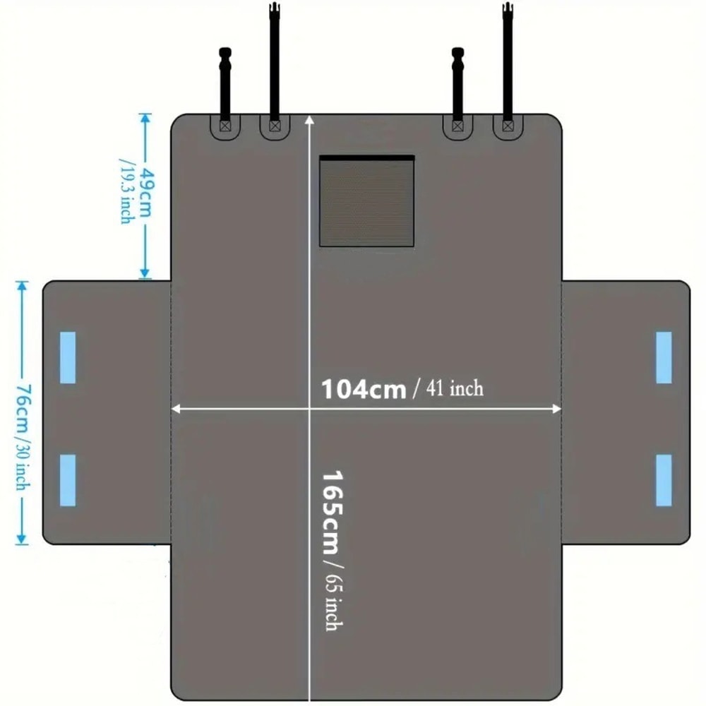 Waterproof Dog Car Seat Cover Travel Hammock Transporter Mat For Small To Large Dogs 3