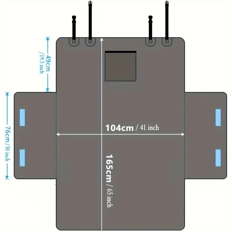 Waterproof Dog Car Seat Cover Travel Hammock Transporter Mat For Small To Large Dogs 3