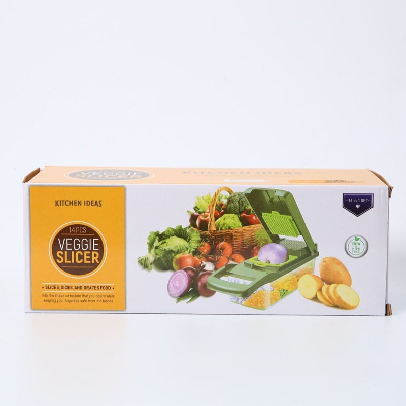 Multifunctional Vegetable Chopper With Interchangeable Blades Food Slicer Dicer For Fruits Onions 3