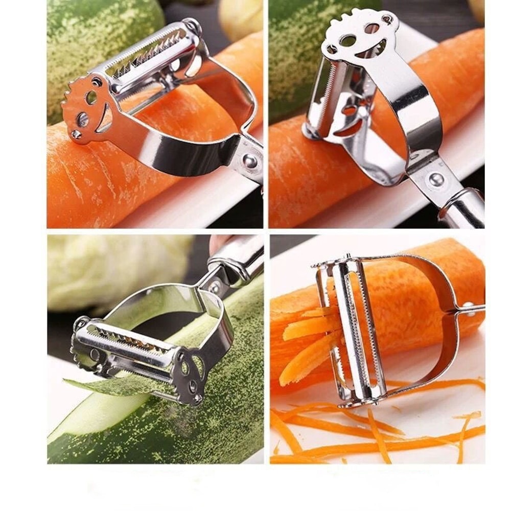 Stainless Steel Multifunction Vegetable And Fruit Peeler Julienne Grater Shredder For Effortless K 3