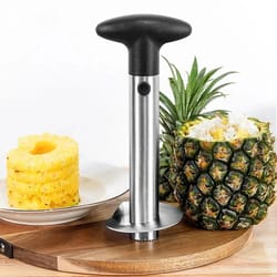 stainless steel pineapple corer and slicer easy pineapple cutter tool for effortless fruit preparation
