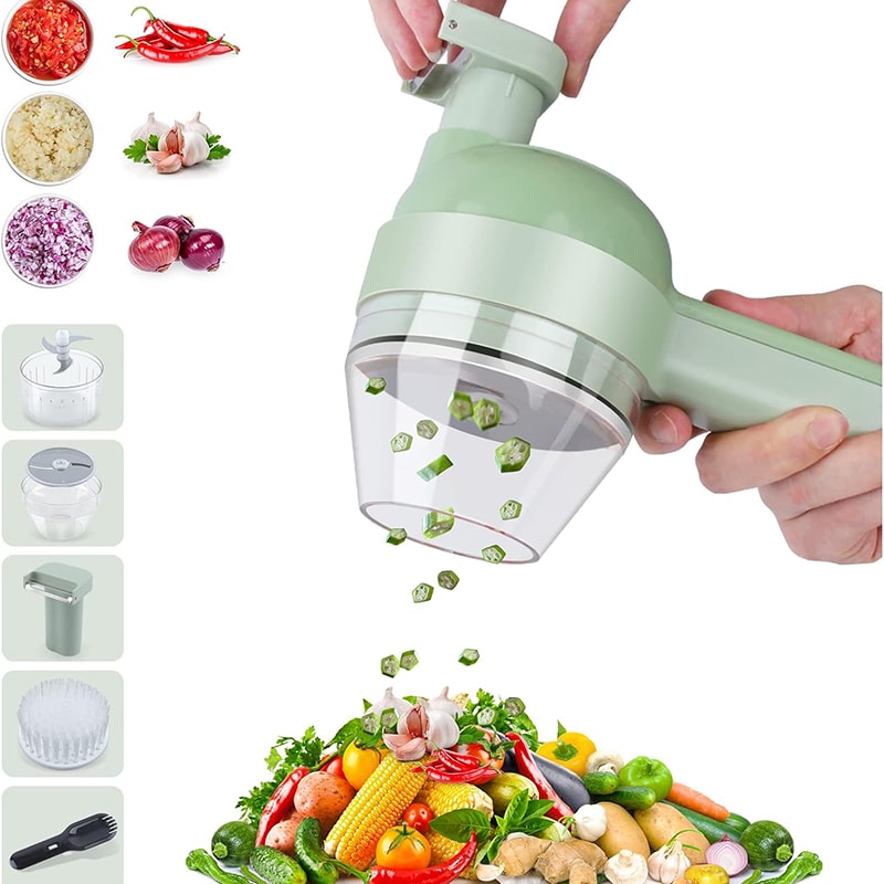 Portable Wireless Electric Vegetable Cutter Food Processor Rechargeable Chopper For Meat Garlic An 1