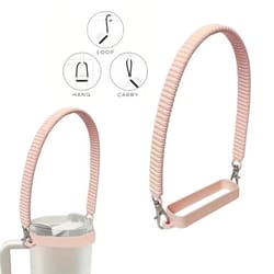 durable silicone water bottle holder sling fits bottles, soft & comfortable carrier strap