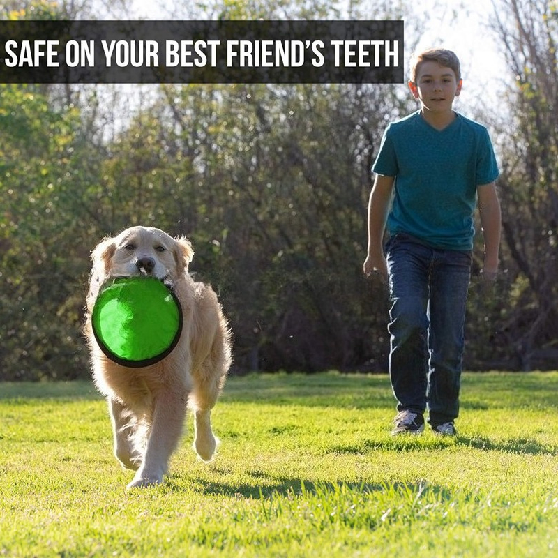 Portable Dog Training Flying Disc Breathable Easy To Clean Interactive Training Toy For Pets 2