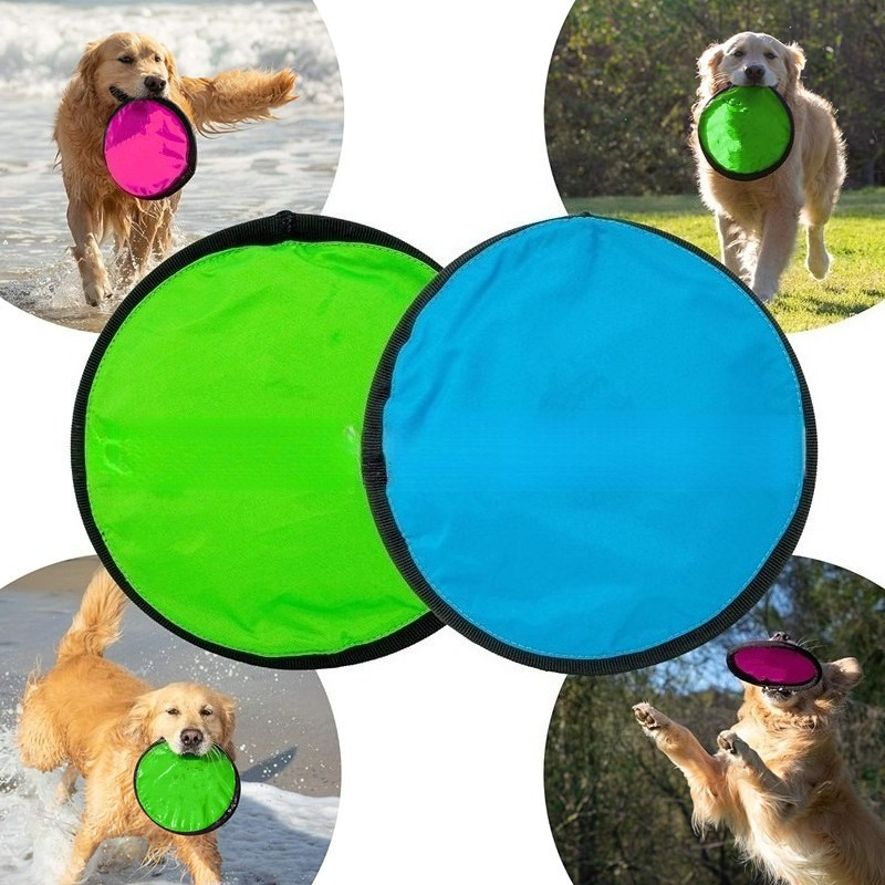 Portable Dog Training Flying Disc Breathable Easy To Clean Interactive Training Toy For Pets 3