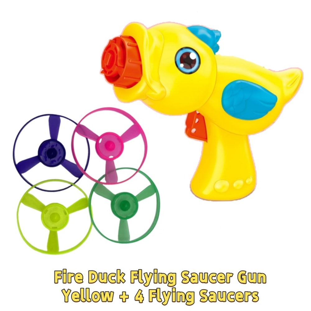 Kids Flying Disc Launcher Playset Premium Frisbee Shooter Toy For Indoor Outdoor Active Play 4