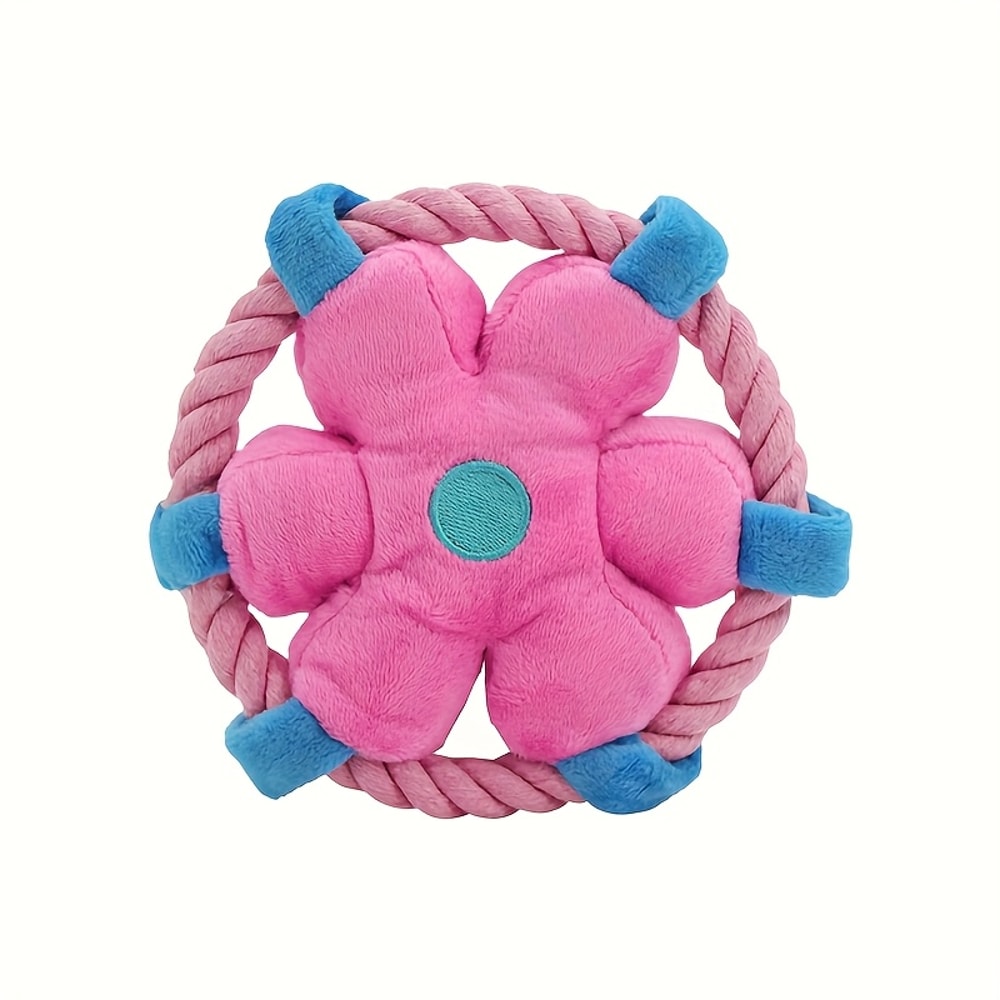 Durable Frisbee Toy For Dogs Bite Resistant Dog Chew Toy For Teeth Cleaning And Interactive Play 5