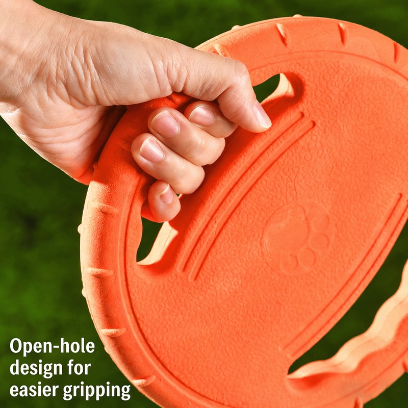 Steering Wheel Dog Frisbee Floating Fetch Toy For Interactive Training 2