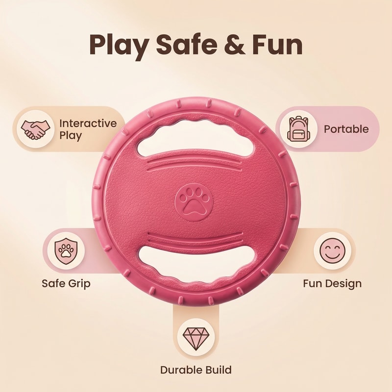 Flying Disc Dog Training Toy Interactive Outdoor Chew Toy For Puppies And Dogs Floating Water Toy 1