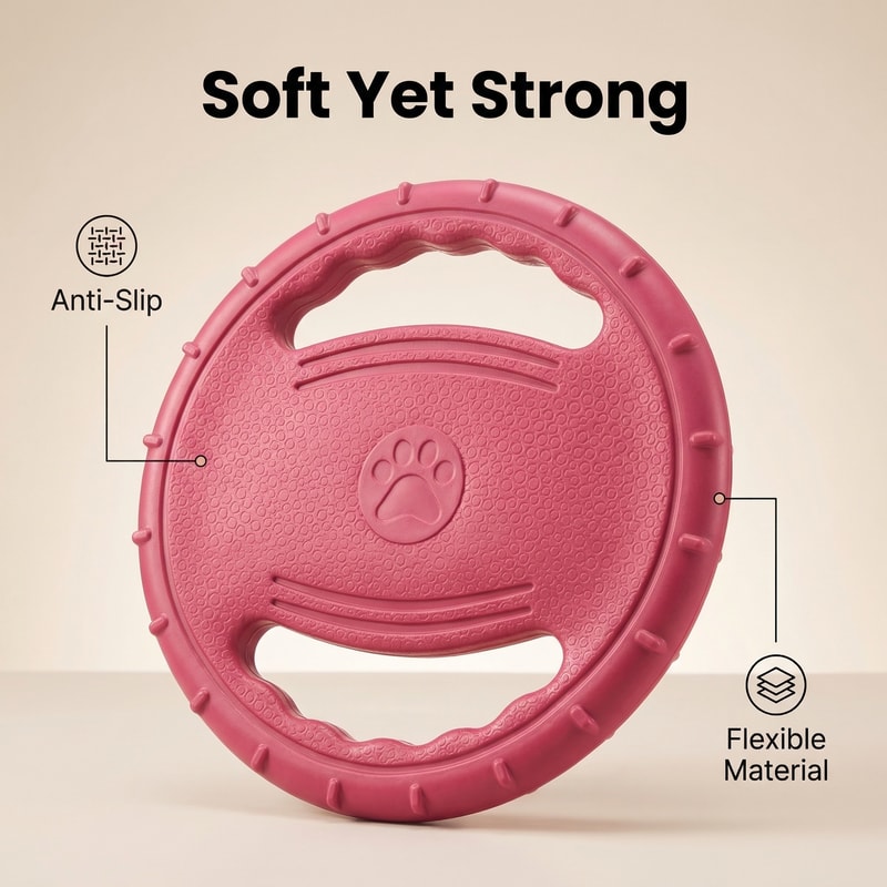 Flying Disc Dog Training Toy Interactive Outdoor Chew Toy For Puppies And Dogs Floating Water Toy 3