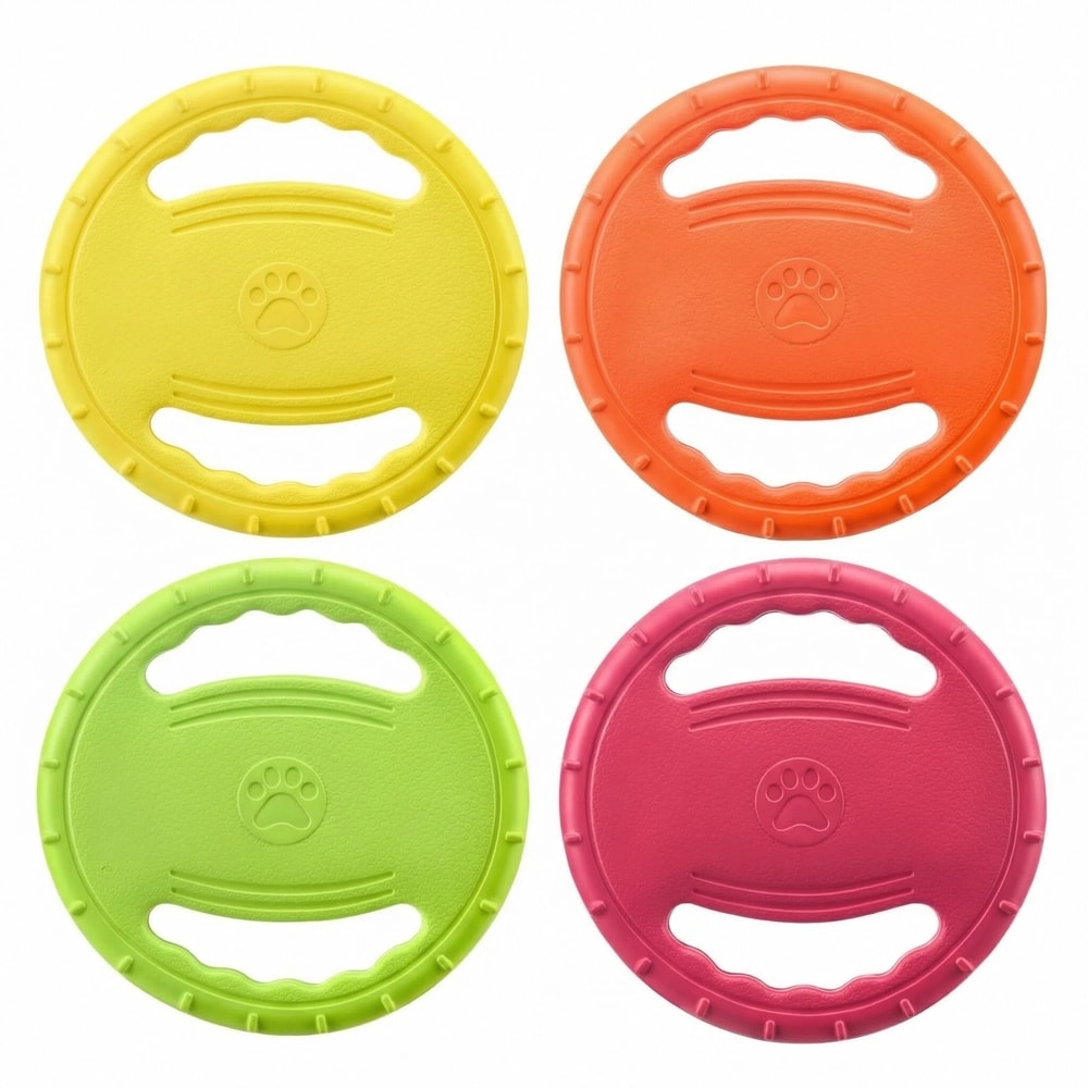 Flying Disc Dog Training Toy Interactive Outdoor Chew Toy For Puppies And Dogs Floating Water Toy 4