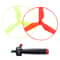 Pull String Flying Helicopter Toy for Kids Colorful Outdoor Fun Flying Disc Propeller Spin Top