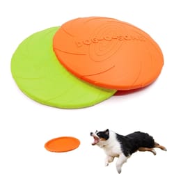 active fetch rubber dog frisbee toy for medium and large dogs