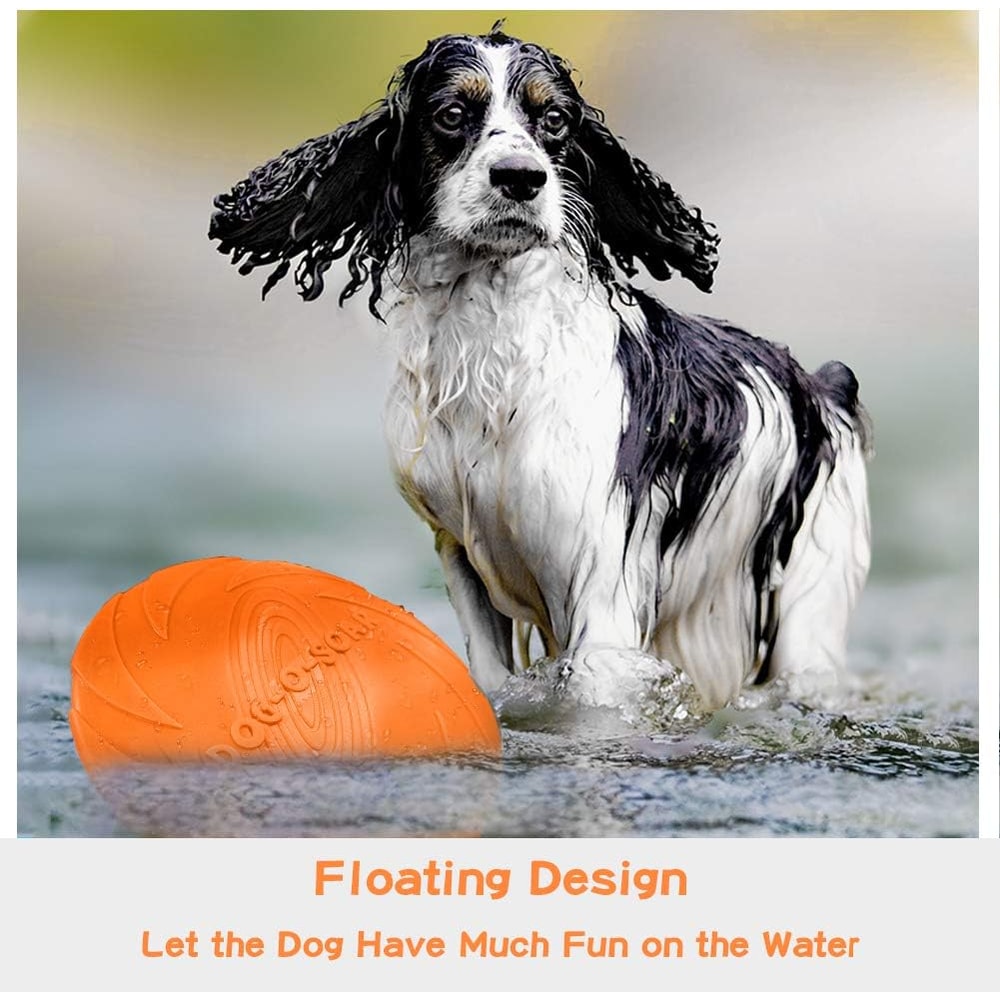 Active Fetch Rubber Dog Frisbee Toy for Medium and Large Dogs