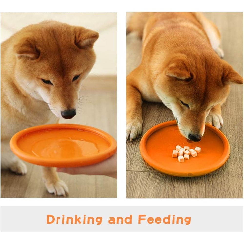 Active Fetch Rubber Dog Frisbee Toy for Medium and Large Dogs