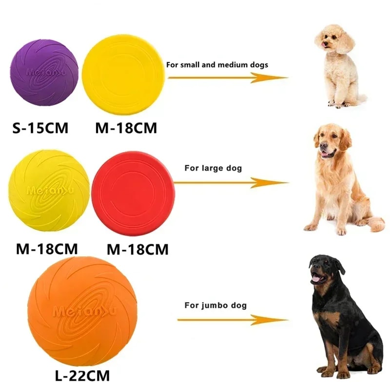 Soft Silicone Dog Flying Disc For Fetch Training And Interactive Play 4