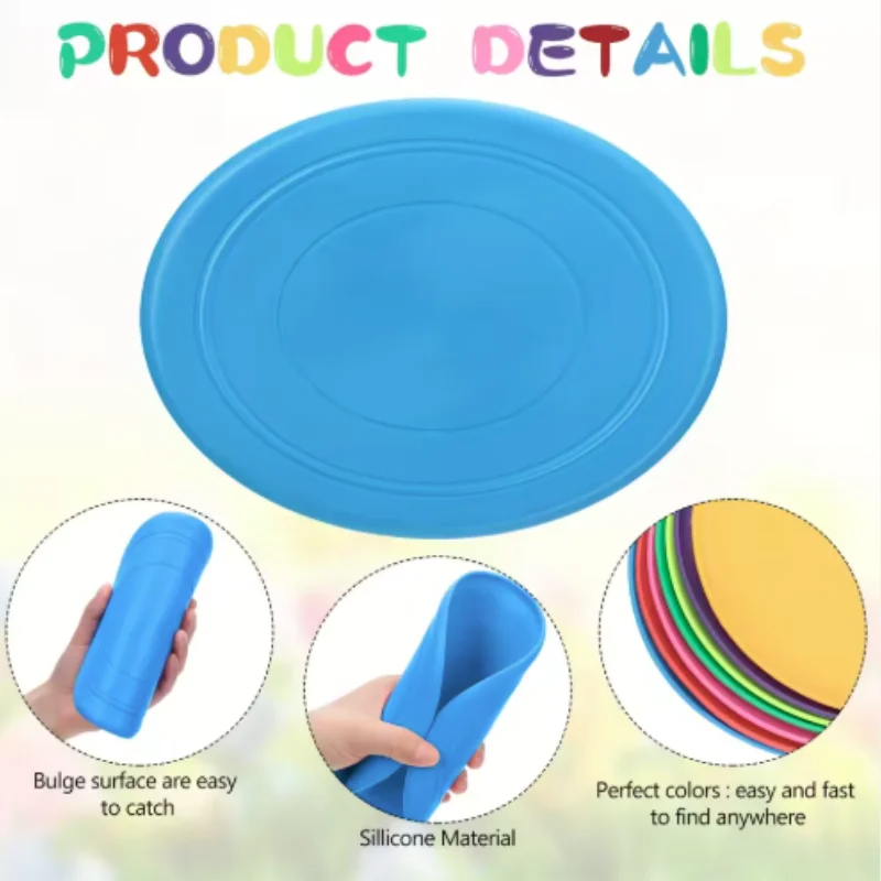 Soft Silicone Floating Dog Frisbee Toy For Training And Interactive Fetch 2