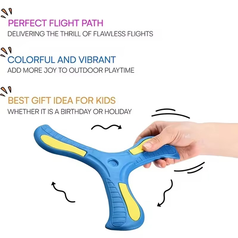 Soft Boomerang Flying Disc For Kids And Families 1