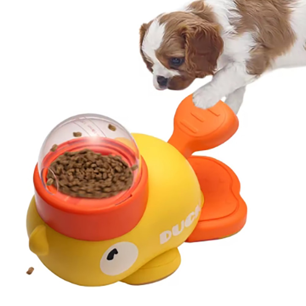 Duck Dog Puzzle Feeder Interactive Treat Dispenser Slow Feeder Toy