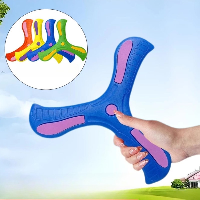 Soft EVA Boomerang Flying Disc Toy For Kids Family Outdoor Play 1