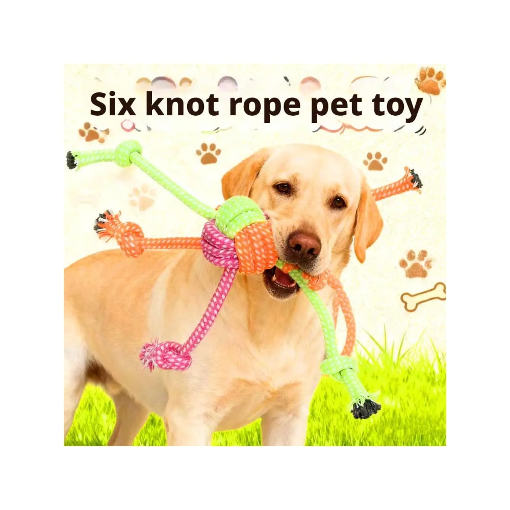 Interactive Dog Rope Toy for Chewers Durable Tug and Chew Toy