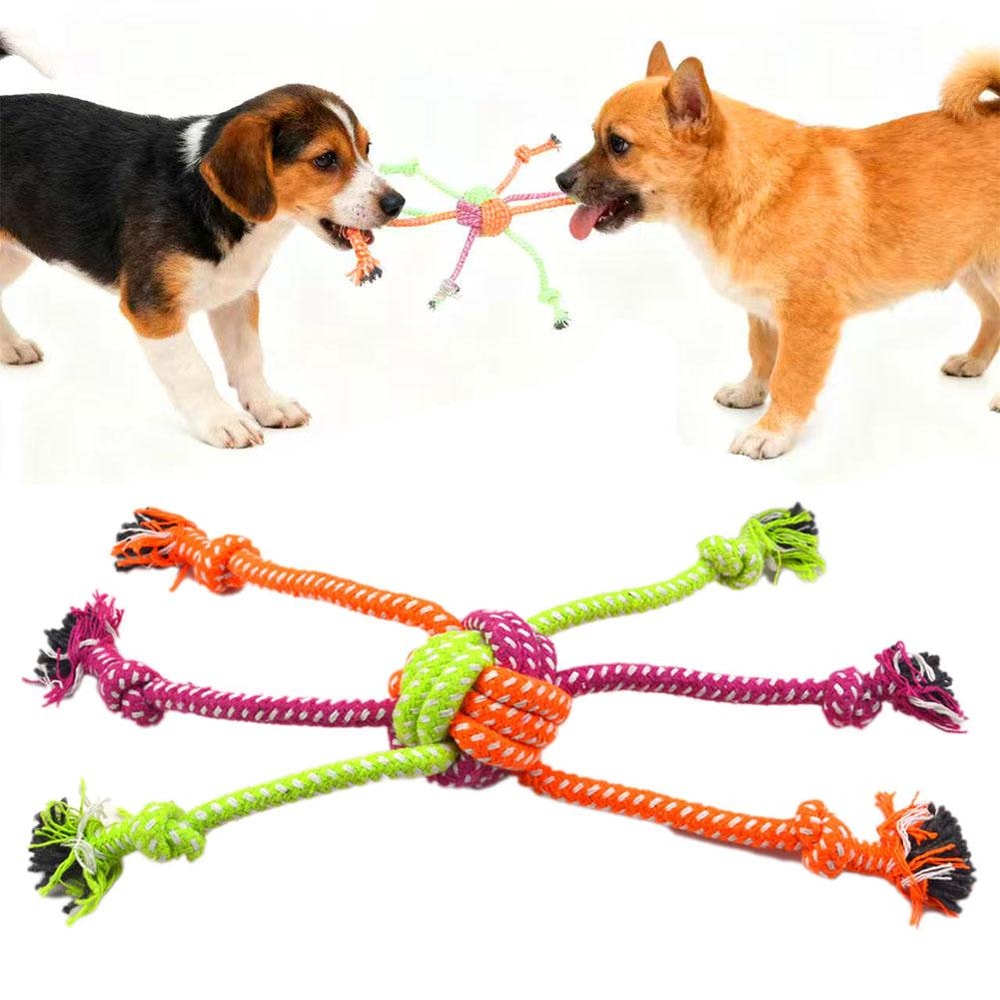 Interactive Dog Rope Toy for Chewers Durable Tug and Chew Toy