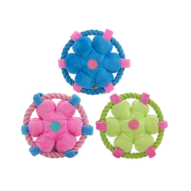 Durable Dog Rope Toy For Fetch Tug And Teeth Cleaning 1