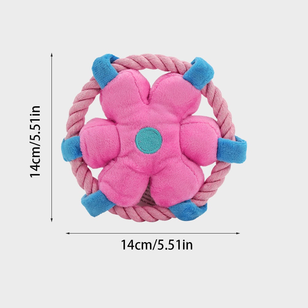 Durable Dog Rope Toy For Fetch Tug And Teeth Cleaning 4