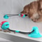 BusyPaw Suction Cup Dog Toy Treat Dispenser Ball for Dental Chewing