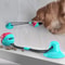 BusyPaw Suction Cup Dog Toy Treat Dispenser Ball for Dental Chewing