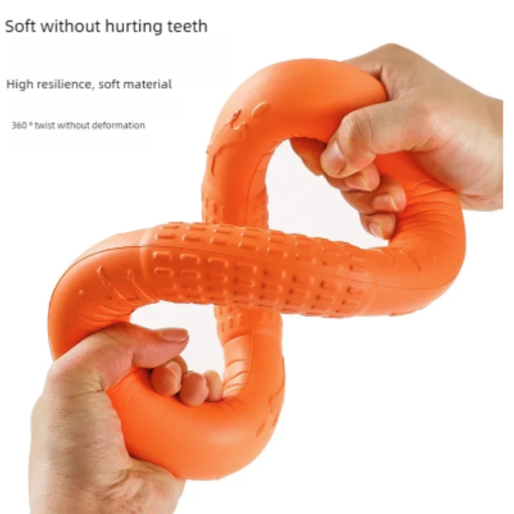 Floating Dog Ring Toy for Fetch and Tug Bite Resistant TPR Training Ring