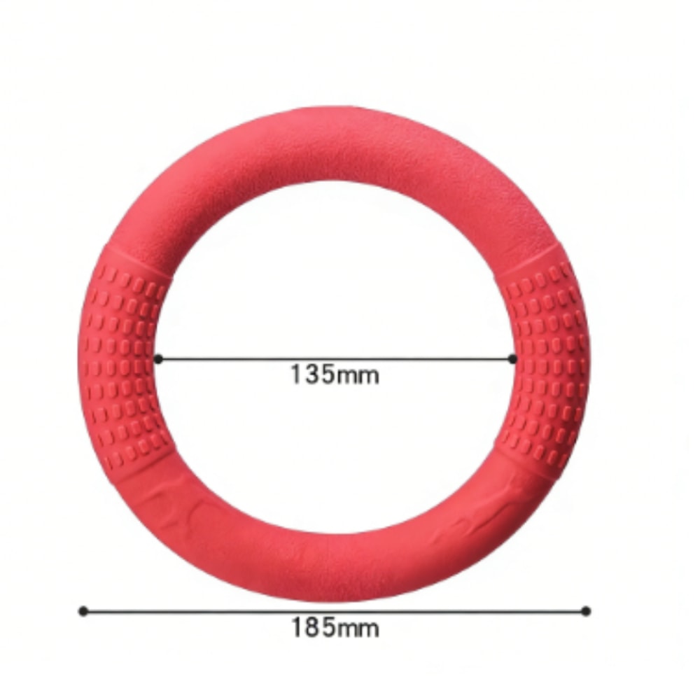 Floating Dog Ring Toy for Fetch and Tug Bite Resistant TPR Training Ring