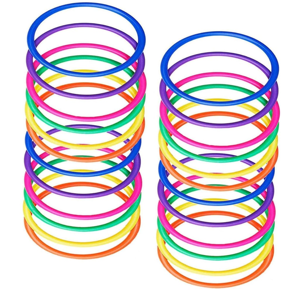 Kids Ring Toss Game Set Carnival Hoops For Outdoor Party And Family Play 4