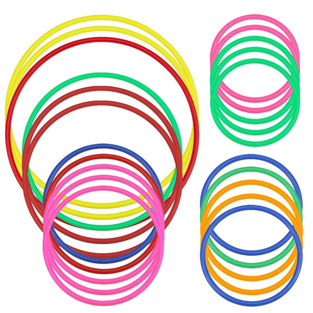 Kids Ring Toss Game Set Carnival Hoops For Outdoor Party And Family Play 6