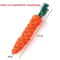 Carrot Cotton Rope Dog Toy Interactive Puppy Chew Toy For Teeth Cleaning Play 3