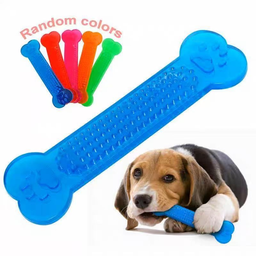 Tough Chew Dental Bone Dog Toothbrush Toy For Aggressive Chewers 0