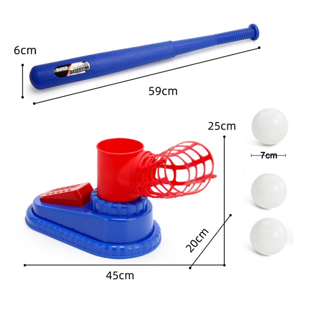 Kids Pitching Machine Automatic Baseball Batting Practice Set For Backyard Play 3