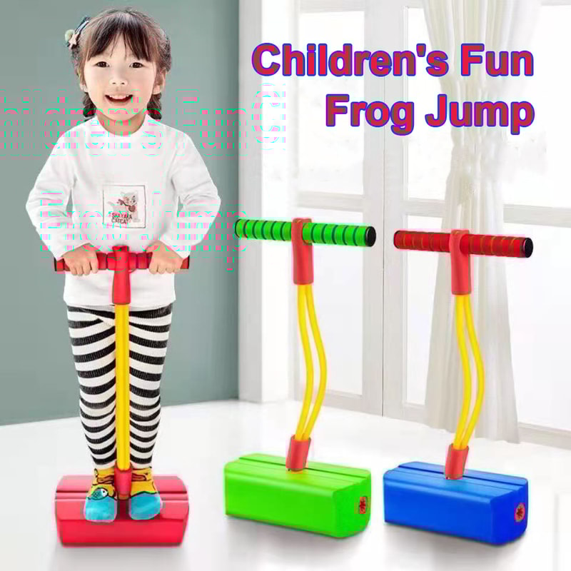 Frog Foam Pogo Jumper For Kids With Squeaky Bounce Base 0