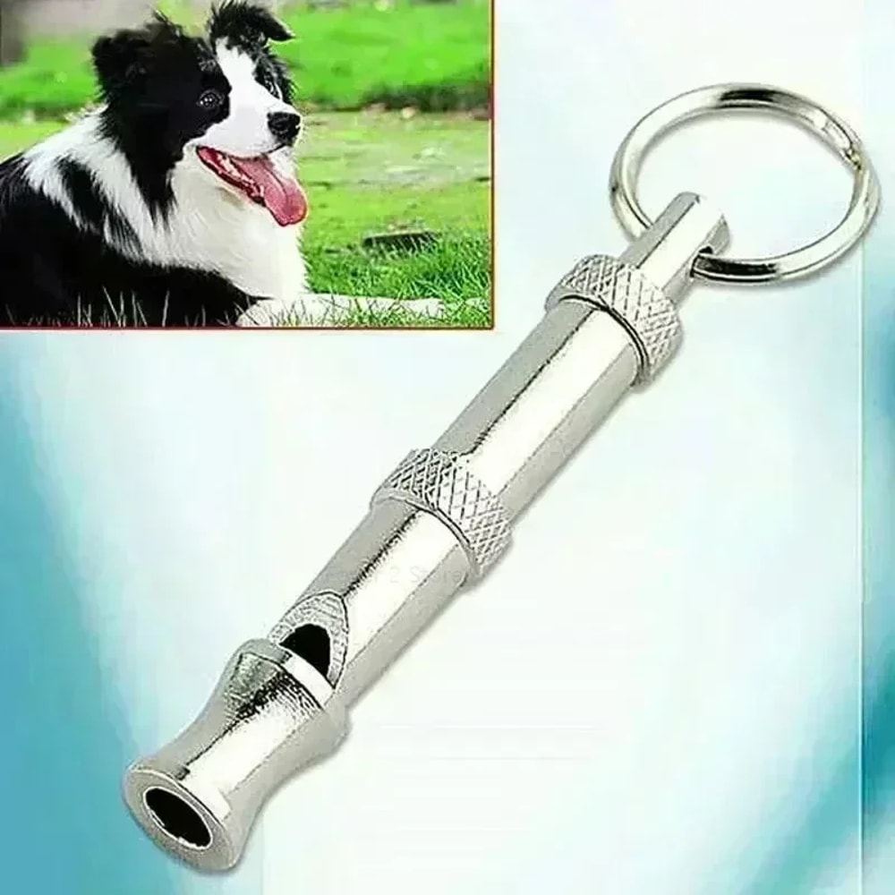 Adjustable Stainless Steel Dog Training Whistle For Bark Control Recall 0