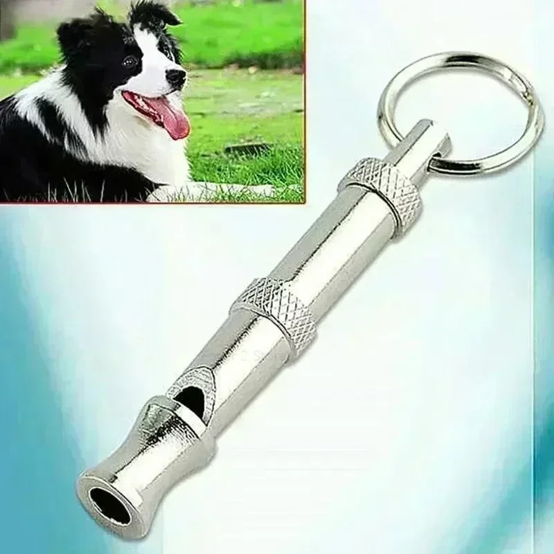 Adjustable Stainless Steel Dog Training Whistle For Bark Control Recall 0