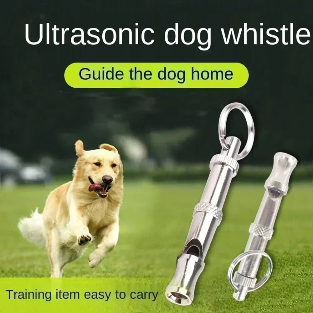 Adjustable Stainless Steel Dog Training Whistle For Bark Control Recall 1