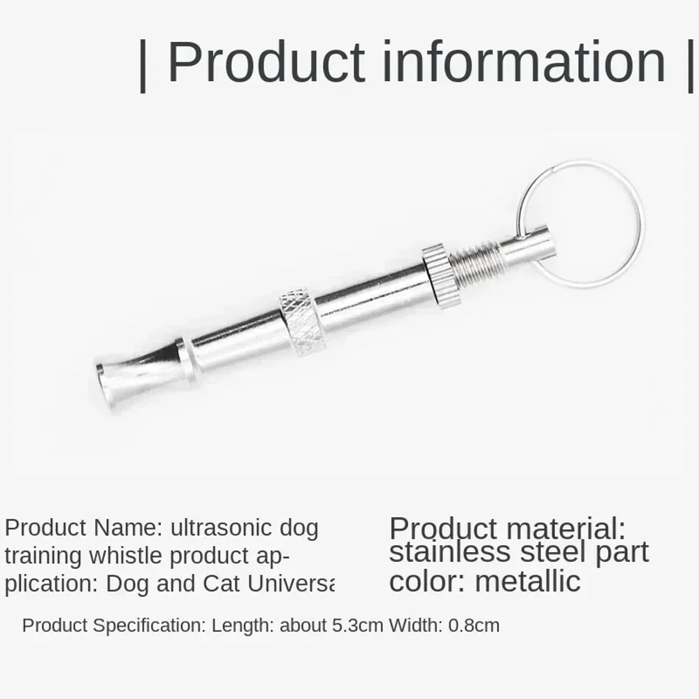 Adjustable Stainless Steel Dog Training Whistle For Bark Control Recall 2