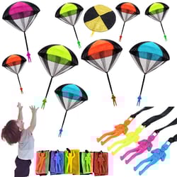 tangle free parachute toy for kids outdoor flying throwing toy